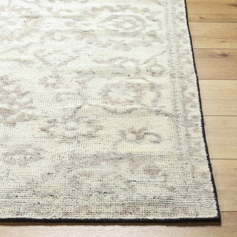 Gaerwyn Wool Floral Rug, Rectangle 10' x 14'