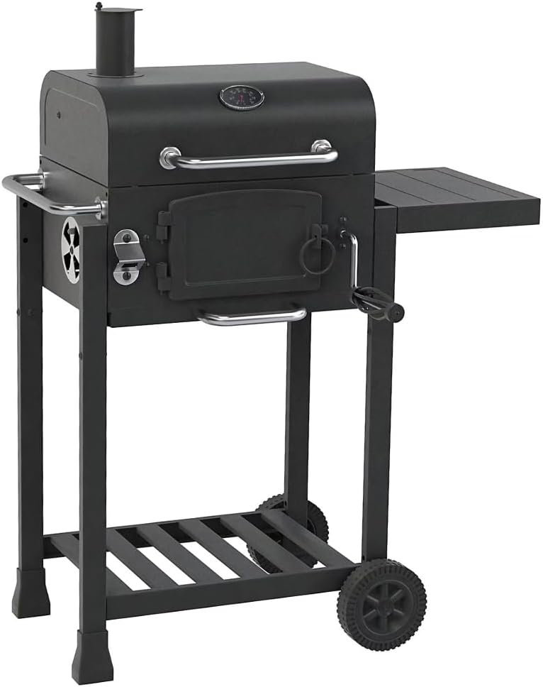 COSMOGRILL 561.29cm W Barrel Charcoal Grill