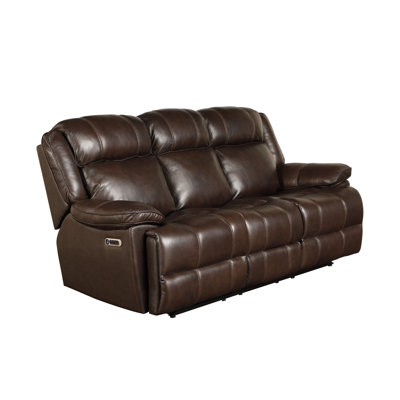 Milladore 86'' Leather Power Reclining Sofa