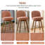 Ensemble de 4 tabourets de bar 26 po Mid Century-1043452201-1047842987