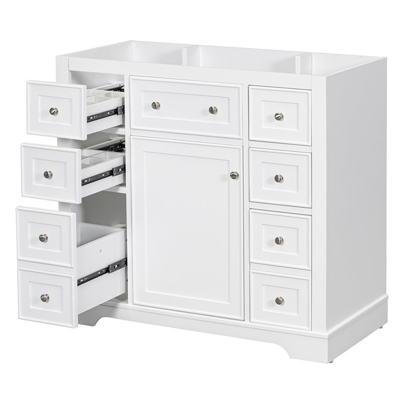 Base de meuble-lavabo simple Muriah, Blanc