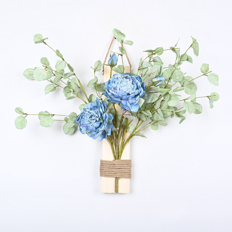 26" Faux Floral Arrangement Wall Decor