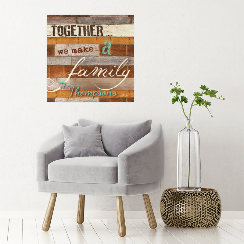 Décalcomanie murale personnalisée family, H 30 po x l 30 po, Oui