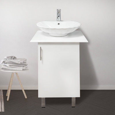 Ensemble de meuble-lavabo moderne en céramique