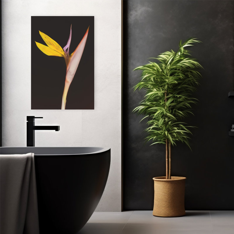 Art contemporain contemporain abstrait fleuriste minimaliste, H 24 po x l 16 po