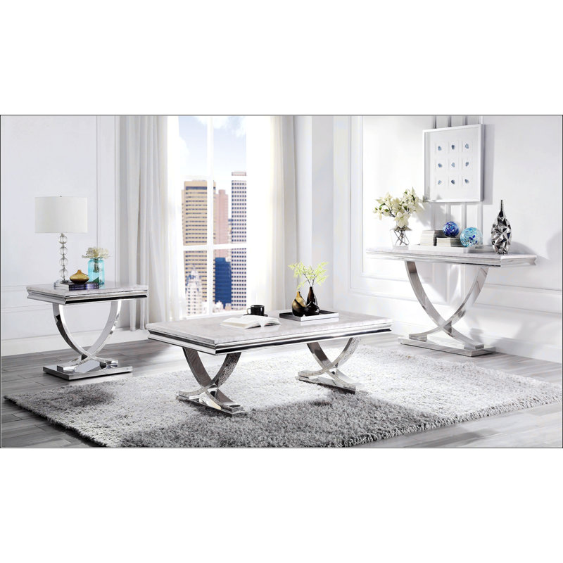 Table de canapé moderne de style glamour