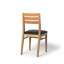 Chaise de salle à manger en bois de hêtre massif avec siège rembourré-127418325