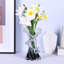 Vase en verre bleu 8 po