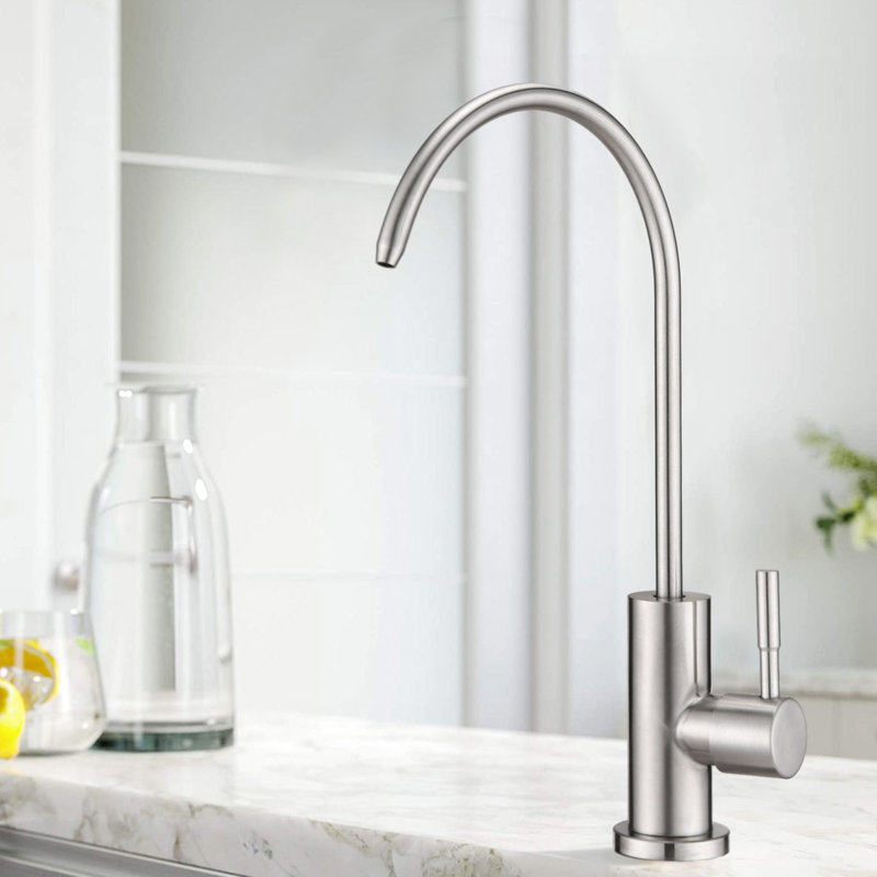 Kitchen Water Tap - Stainless Steel, No Leakage, 360 Swivel, Elegant Appearance Drinking Faucet Rotation, Smooth Inner Wall, Modern Style