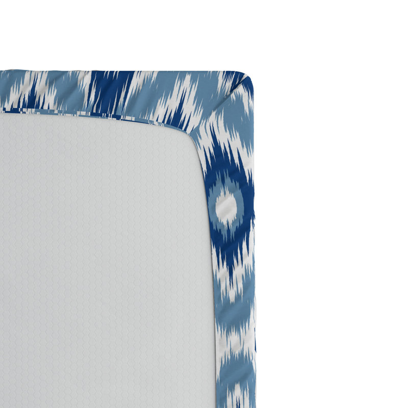 Microfiber Ikat Fitted Sheet, Twin Fitted Sheet