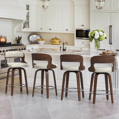 Carylon Swivel Upholstered Counter Stool