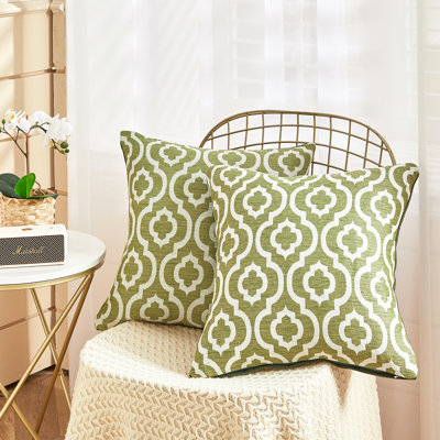Housse de coussin jacquard