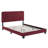 Celine Channel Tufted Performance Velvet Platform Bed-1029404568-1029404585