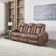 Bhopinder 3 Seater Linen Electric Reclining Sofa-64473138
