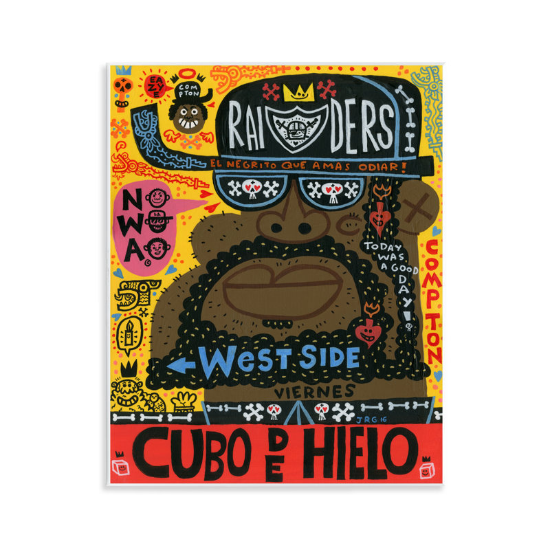 Iconic Hip Hop Collage Portrait, plaque murale, design par Jorge R. Gutierrez