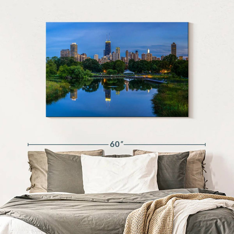 Sirci Chicago depuis Lincoln Park, H 32 po x l 48 po