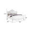 Lit de style moderne Opulence en bois blanc perle-1216286283