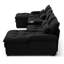 Canapé en U avec console, porte-gobelets, USB, ensemble de meubles 6 places rembourrés, ensemble de canapé-lit avec méridienne-913132926
