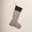 Woven Wool Blend Plaid Stocking