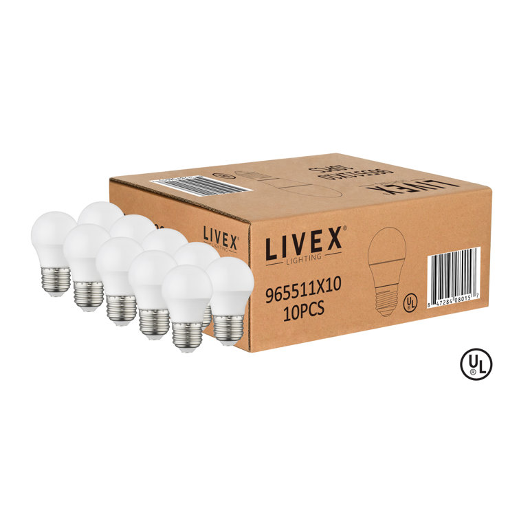 Livex Lighting 40 Watt Equivalent A15 E26/Medium (Standard) Dimmable ...