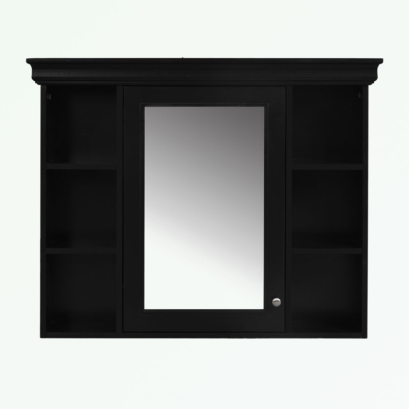 Armoire de salle de bain Moreauville, Noir, noir, noir, noir