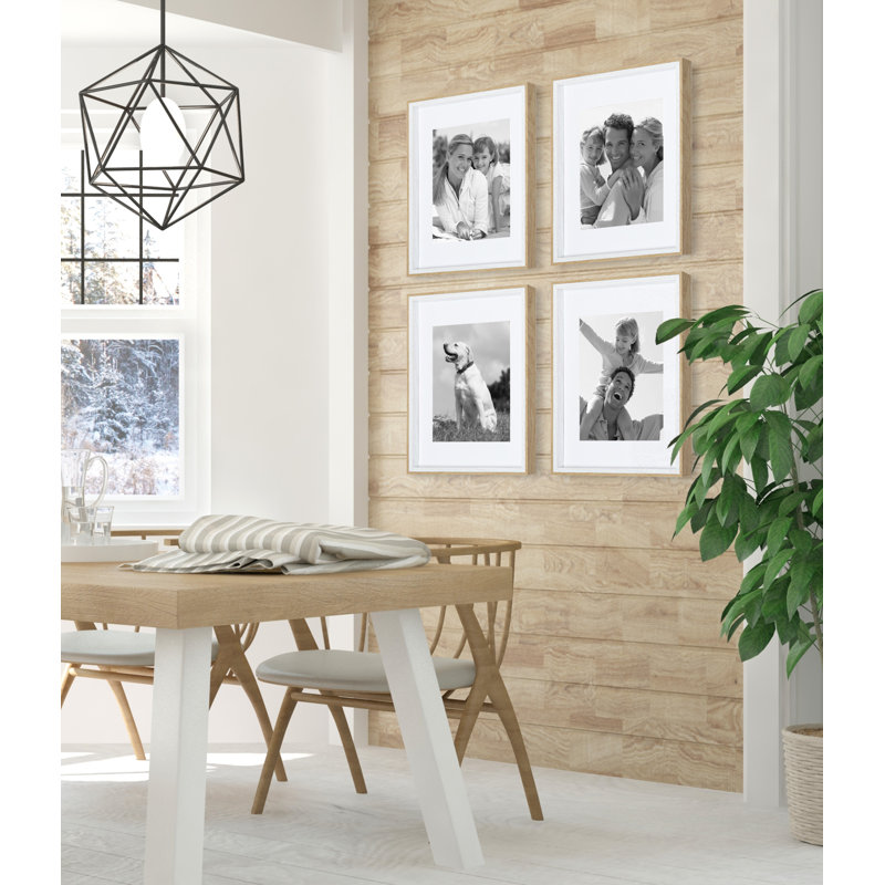 Develin Matte Picture Frame with Mat, 8" W x 10" H, Natural