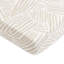 Oat Stripe Mini Crib Sheet In Muslin Cotton