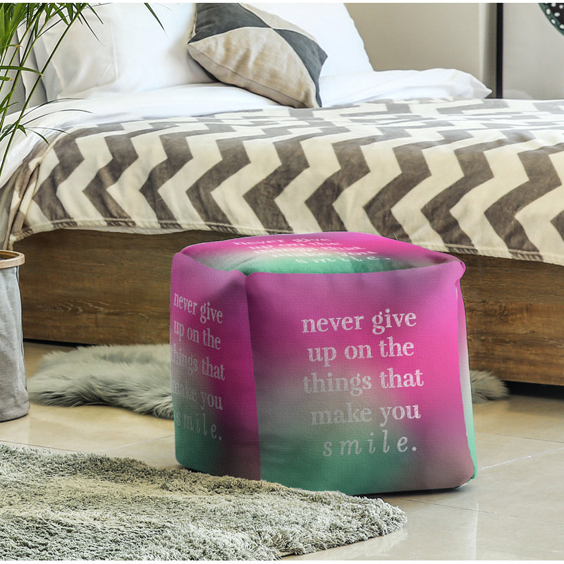 Repose-pieds, Fuchsia / vert