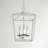 Finnegan 3-Light Dimmable Steel Geometric Lantern Chandelier-1816785482