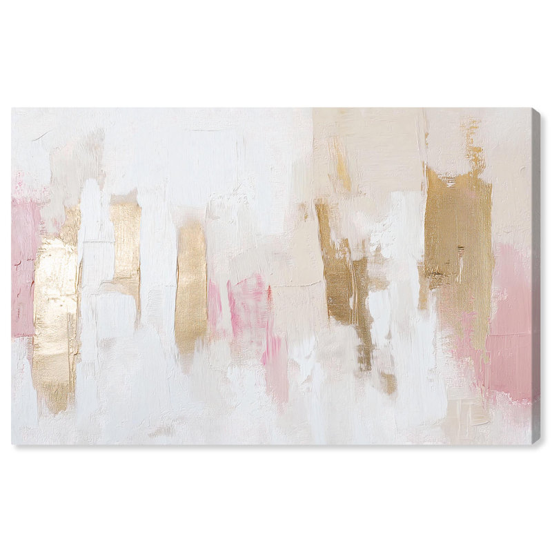 «Rustic Elegance II», art abstrait pastel sur toile par Art Remedy, Toile tendue, H 20 po x l 30 po