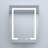 Rectangular Silver Aluminum Recessed/Surface Medicine Cabinet-337487841