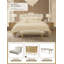 Villa Cherie Upholstered Platform 4 Piece Bedroom Set-1344580899