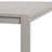6-Person Light Gray Aluminum Patio Dining Table