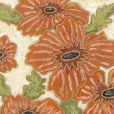Persimmon floral IV