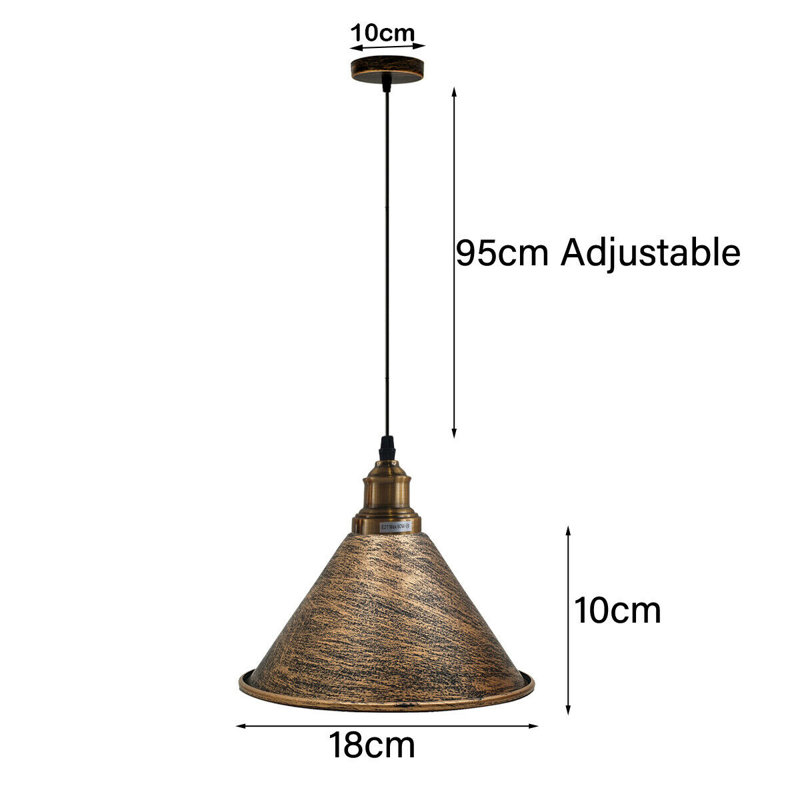 Bucyrus 1 - Light Bronze Pendant