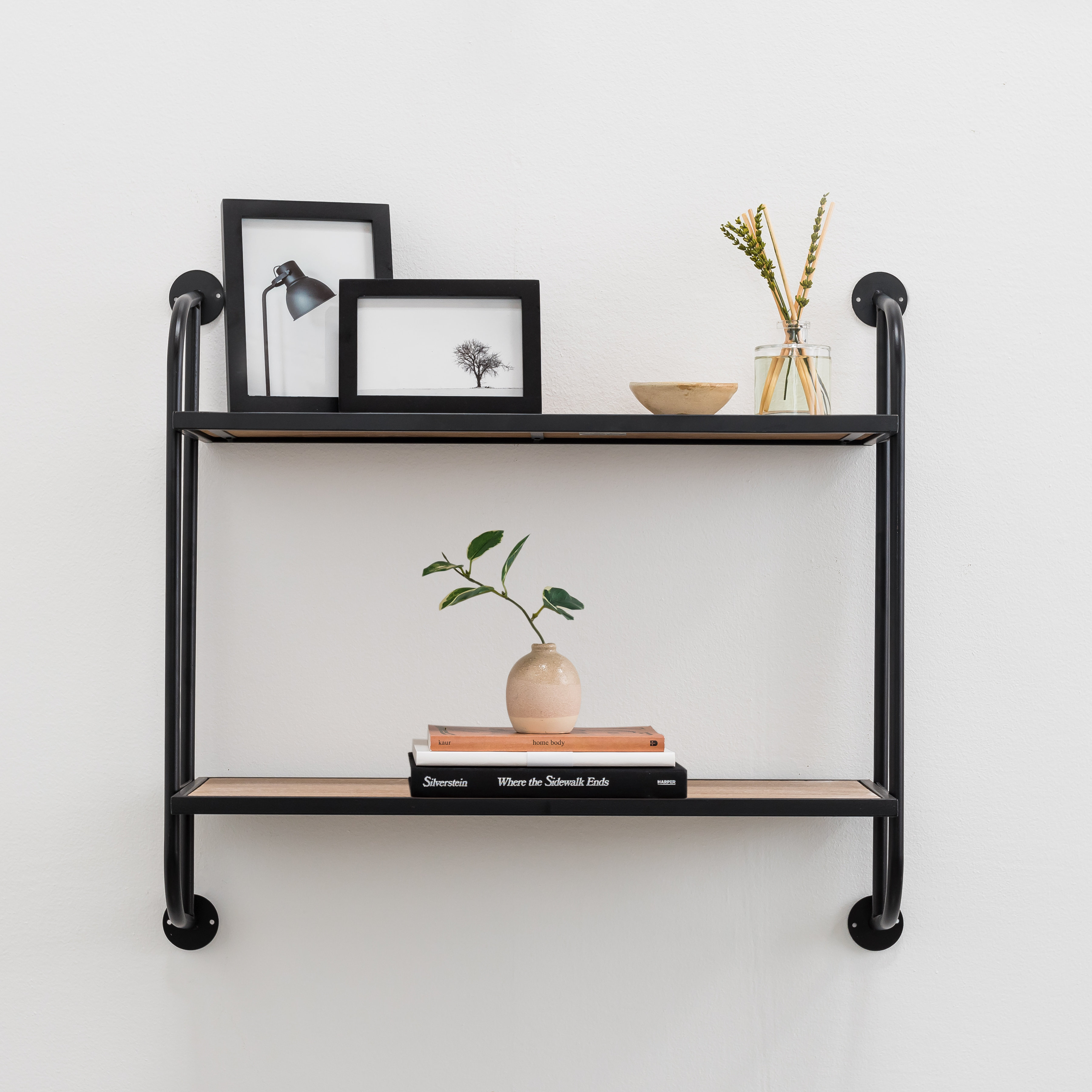 Trent Austin Design® Emery Wood & Metal 2 Tier Wall Shelf & Reviews ...