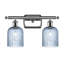 Éclairage pour salle de bain à intensité variable en métal à 2 lumières avec abat-jour en verre l 15 po Brysin-1085497928-1085497932