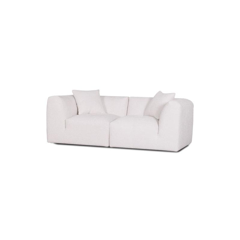 Canapé modulaire modulaire modulaire - Tissu performant, Dezyah, H 29,5 po x l 82 po x P 41 po, 2