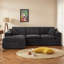 Canapé modulaire 108 po avec revêtement en chenille Cloud | Canapé modulaire librement combinable avec rembourrage en éponge haute densité | Canapé Cloud pour salon, appartement ou bureau | Ensemble 4 pièces-636057078