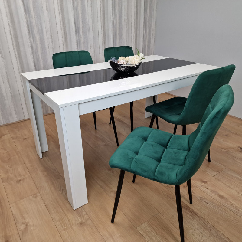 Bissainthe 4 - Person Dining Set, H75 x L117 x W77cm