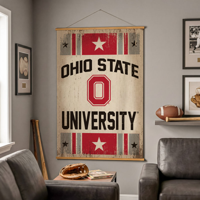 Tapisserie murale en toile 36 po x 54 po Ohio State University, Ohio State University