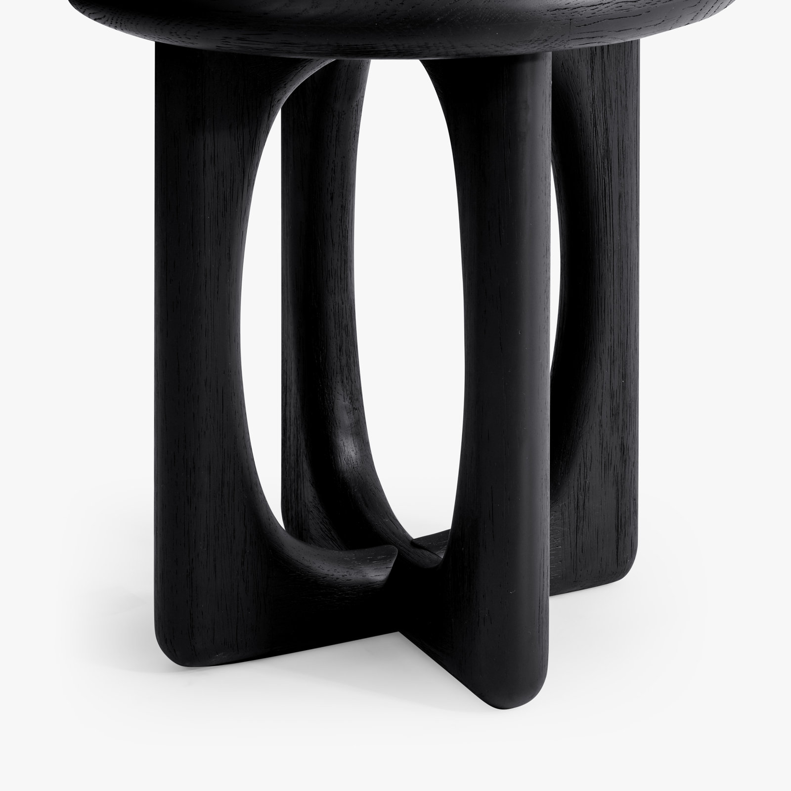 Griffey Solid Wood End Table, Black