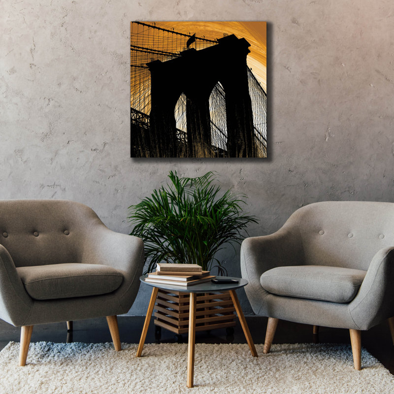  «Brooklyn Glow» par Erin Clark, art mural sur toile, 37 po x 37 po