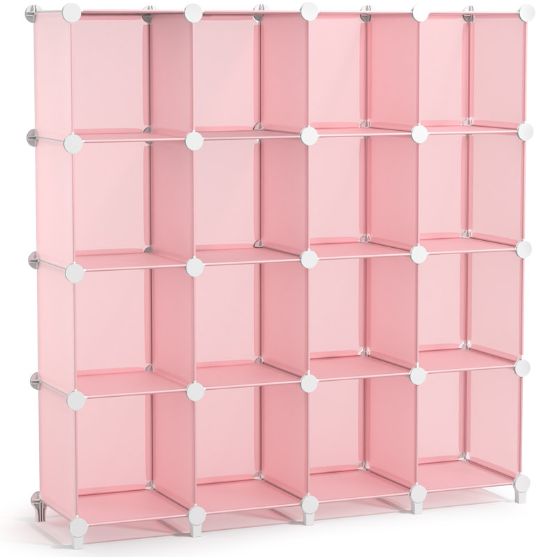 Organisateur de rangement cubique Sorbus, Pink, Paquet de 16