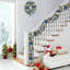Guirlande de Noël de 6 pi avec 20 lumières DEL pour décorations d'escalier de foyer intérieur et extérieur