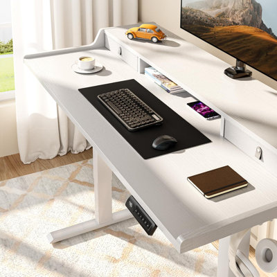 Ergonomic Electric Standing Desk With Drawers: Adjustable Height For Living Room/Bedroom/Office/Study Room