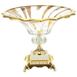 Footed Pedestal Bowl, Large - 14 X 12 Inches