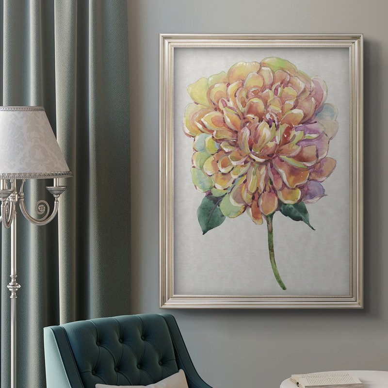Multicolore floral I - reproduction de cadre photo sur toile, L 21 po x H 25 po