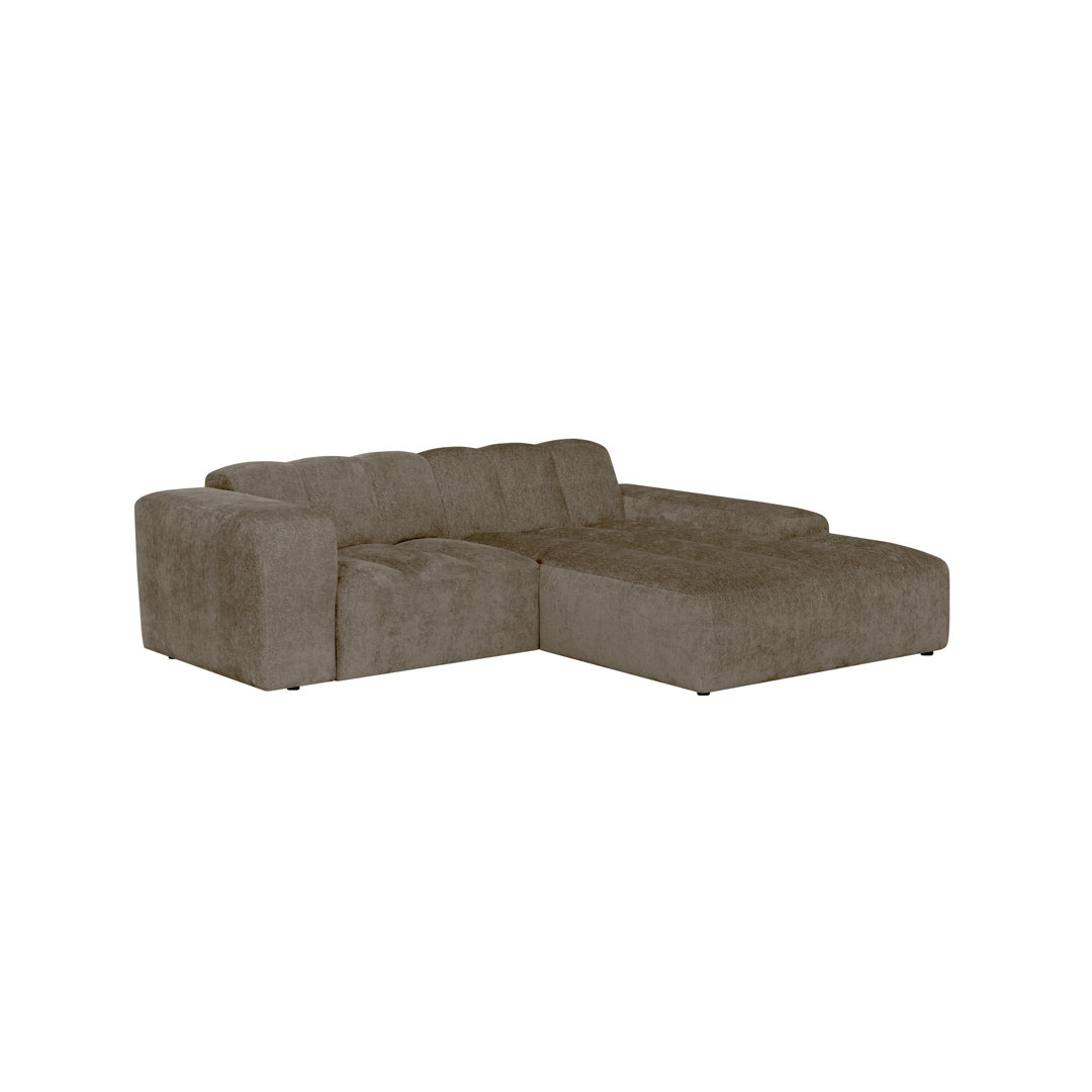 Ecksofa Amruth - kleines Sofa Element - extra lange Chaise Longue