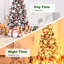 Arbre de Noël pin illuminé pré-éclairé-604164413